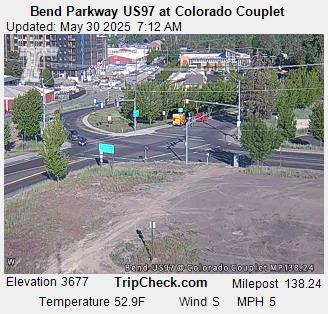 Bend Parkway US97 at Colorado Couplet